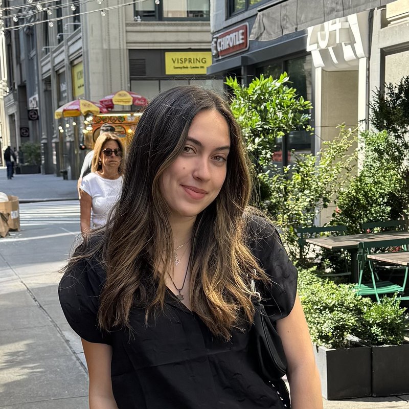 Taylor Gurtman on a New York City street